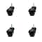 Service Caster 2 Inch Flat Black Hooded 5/16 Inch Threaded Stem Ball Caster SCC, 4PK SCC-TS01S20-POS-FB-516-4 - alternate 1